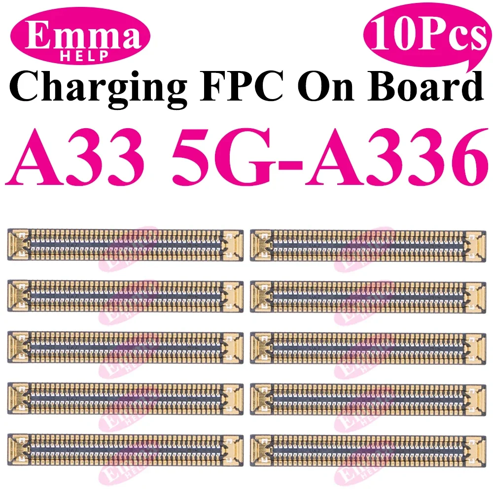 10 stücke USB Ladegerät Lade Port FPC Stecker 78Pin Für Samsung A33 A53 A23 A13 A73 A52 A32 A22 a12 A72 A02 A03 Stecker Auf Bord