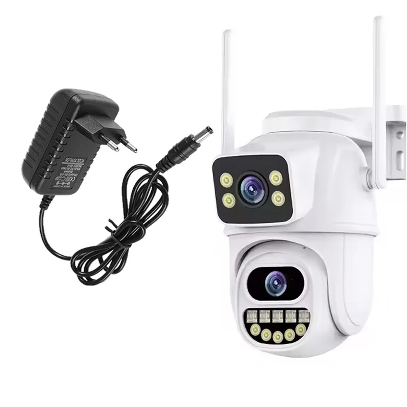 8MP xiaolian Dual-Lens WiFi Security Cameras, IP66 Waterproof, 360° PTZ Auto Tracking, 2-Way Audio for 24/7 Home Security