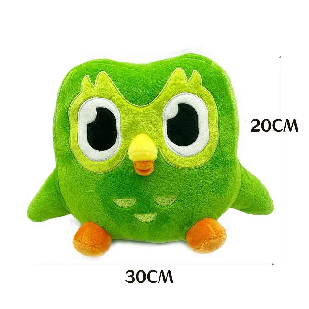 Belle peluche Duo verte duo le hibou, jouet en peluche de dessin animé, Animal en peluche doux, poupées en peluche, cadeau d'anniversaire pour enfants