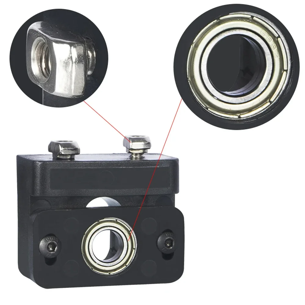 ชุด Ender 3 V2 Z-Axis T8 Leadscrew Top Mount Fixing Block Z-Rod แบริ่ง 3D ชิ้นส่วนเครื่องพิมพ์สําหรับ CR10/10S, Ender 3/3 Pro