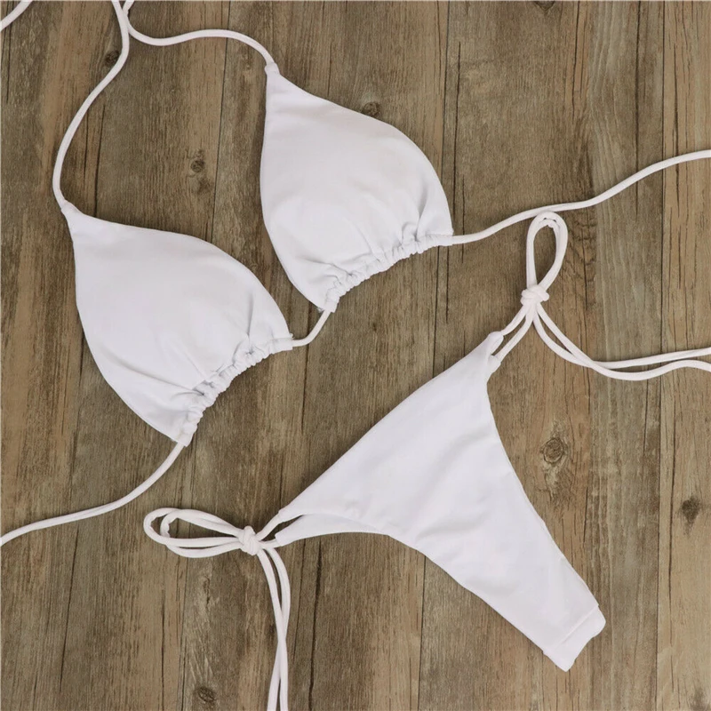 Maillot de bain brésilien femmes Sexy ensemble Bikini push-up rembourré soutien-gorge string deux pièces maillots de bain maillots de bain maillot de bain Femme