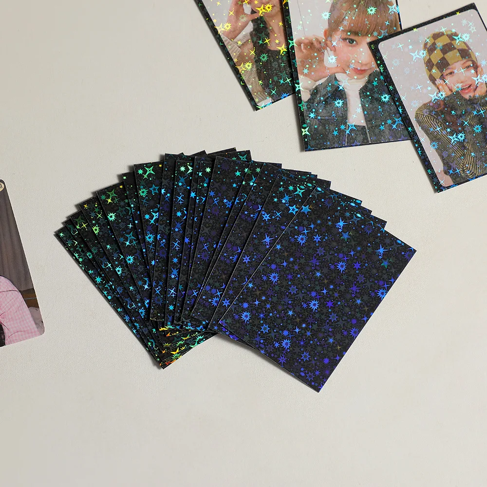 Laser Star 3 นิ้วการ์ดฟิล์ม Photocard ผู้ถือ Star Chasing การ์ดอัลบั้ม Double Layer กรณีป้องกันนักเรียน Self พิมพ์กรณีบัตร