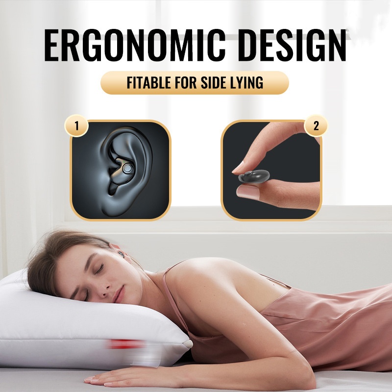Xiaomi-auriculares invisibles para dormir, cascos pequeños con cancelación de ruido, inalámbricos, deportivos, estéreo, Bluetooth 5,3, Earohone