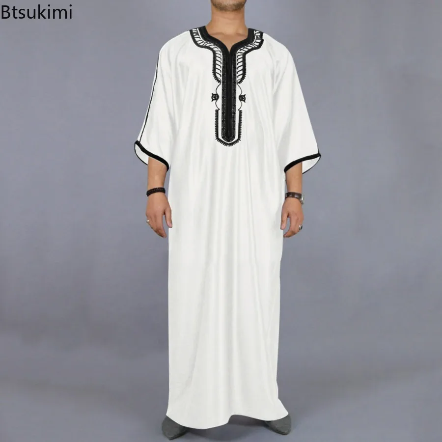 男性用の伝統的なイスラム教徒のローブ,長袖,中東の夫への贈り物,イード,アラブ,新しい,2022