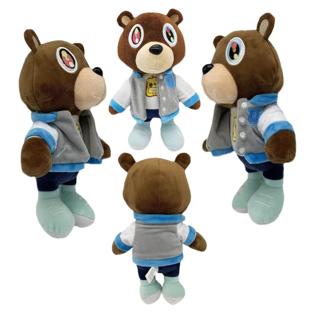 26 cm Kawaii Kanye Teddybeer Knuffel Kanye West Afstuderen Zachte Vulling Thuis Kamer Decoratie Verjaardagscadeau Herdenkingscadeau