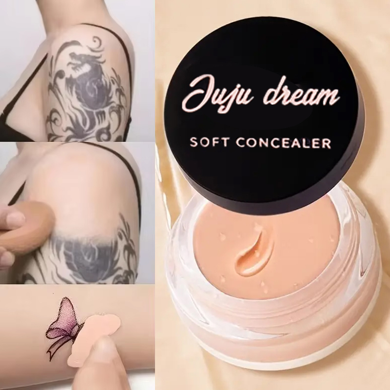Full Coverage Waterproof Concealer – Hides Tattoos, Scars & Blemishes, Natural Matte Foundation for All Skin Tones, Long-Lasting