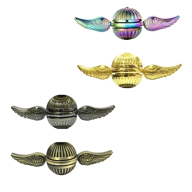 ตลก Fidget Spinner ของเล่นโลหะป้องกันความเครียด Hand Spinner ของเล่น Spinning Gyro Finger Rotation Gyroscope ของเล่นสําหรับเด็กผู้ใหญ่ของขวัญ