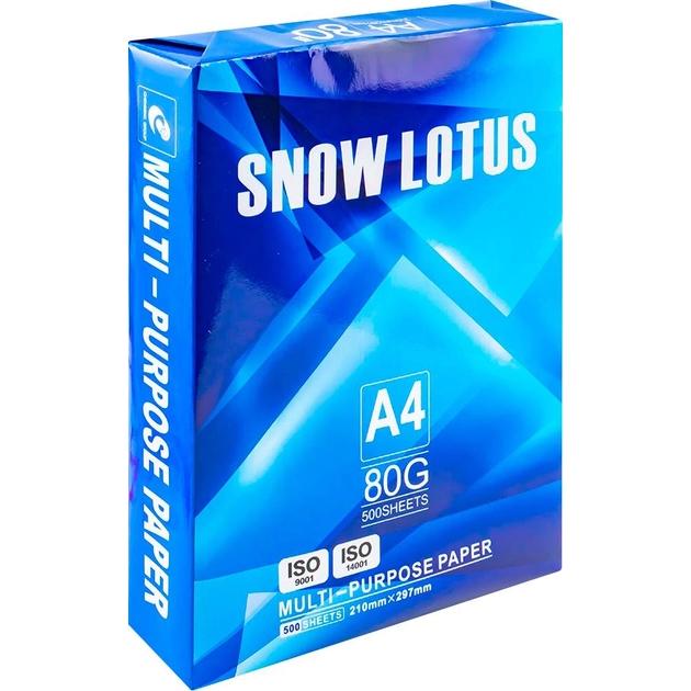 Mainpaper Papel de Oficina 500 Hojas Chenming Snow Lotus A4 80 G/m² Clase C - 500 Folios Blancos 80g
