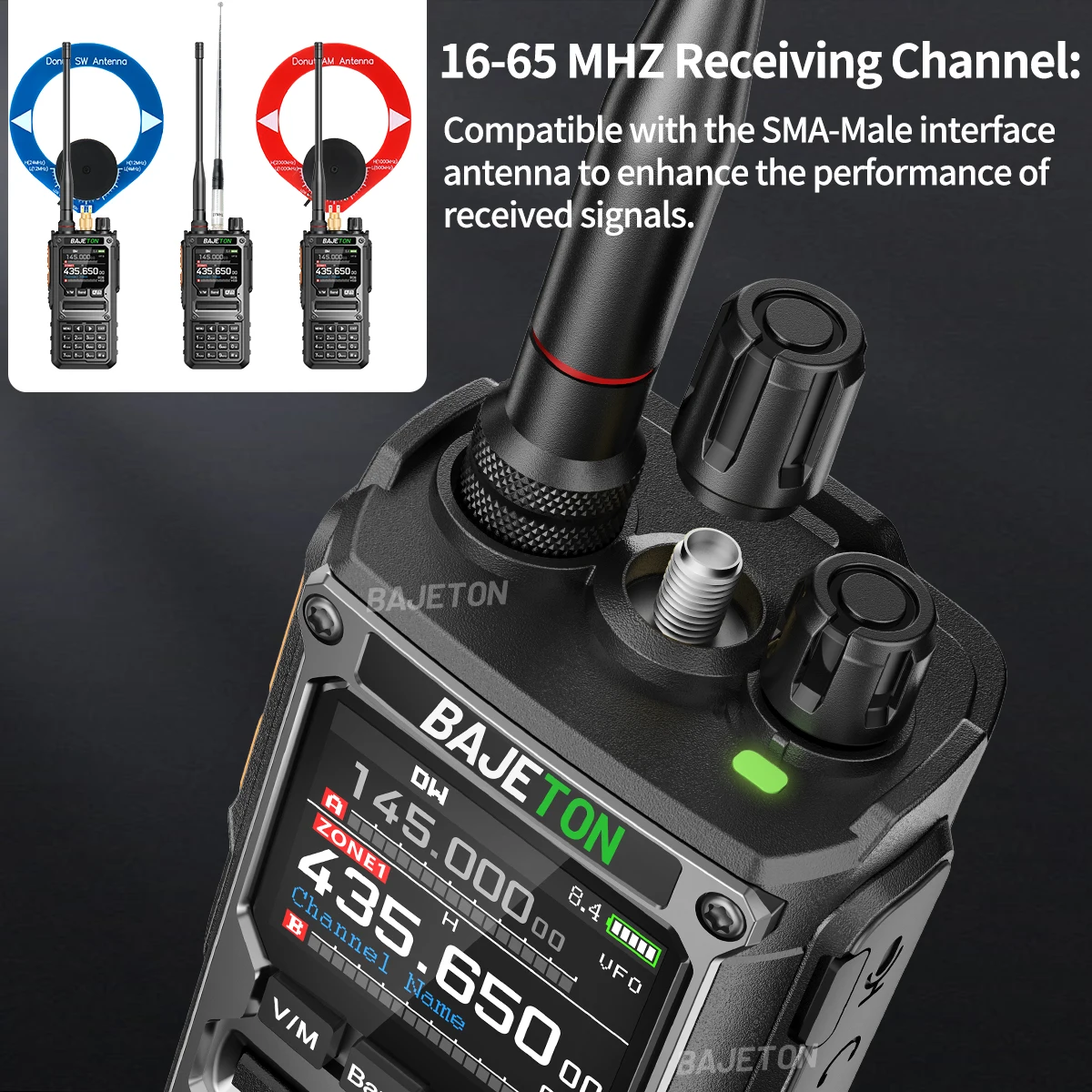 BAJETON BJ-7800 Walkie Talkie Long Range SW MW LW AM SSB CB 10W Wireless Bluetooth Phone Programming NOAA Two Way Radio RT-920