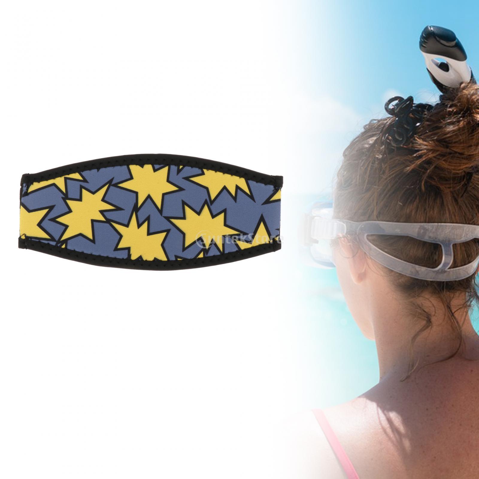 Neoprene Diving Strap Cover para homens e mulheres, alças de máscara, proteção para cabelos, mergulho, natação