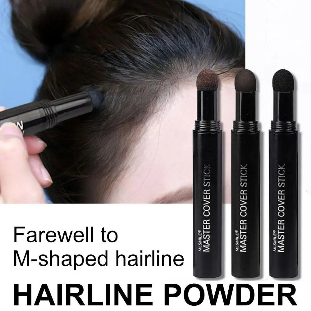 Polvo de línea de cabello de 6 colores al instante, cubierta de raíz negra y marrón, cubierta de cabello, pintura de reparación, relleno de sombra de cabello