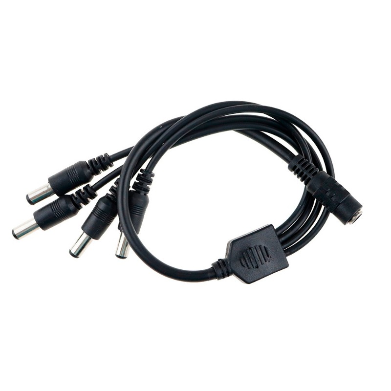 DC Power Jack 5.5x2.1mm DC Power Cable 1 Female to 2,3,4,5,6,8 Male Plug Splitter Adapter for Security CCTV Camera and LED Strip