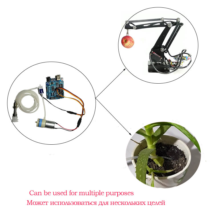 Bomba de sucção robô braço industrial ventosa a vácuo para arduino robô kit diy para braço mecânico copos uno r3 robô programável