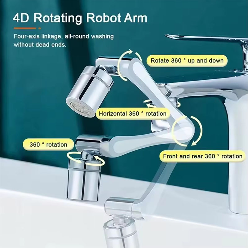Universal Metall Kupfer Küchenarmatur Belüfter Extender 1080 °   Rotationssprühkopf-Wasserhahnverlängerung 360° °   Spülbecken-Sprühgerät, wassersparend