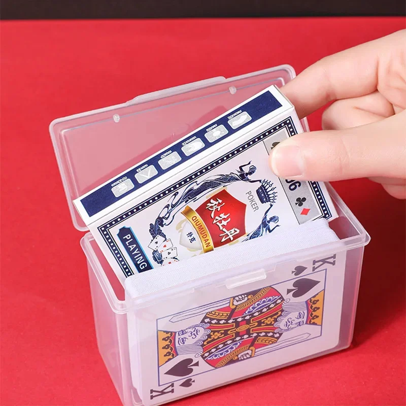 Neue Transparente Kunststoff Boxen Spielkarten Container PP Lagerung Fall Verpackung Poker Spiel Karte Box Für Brettspiele