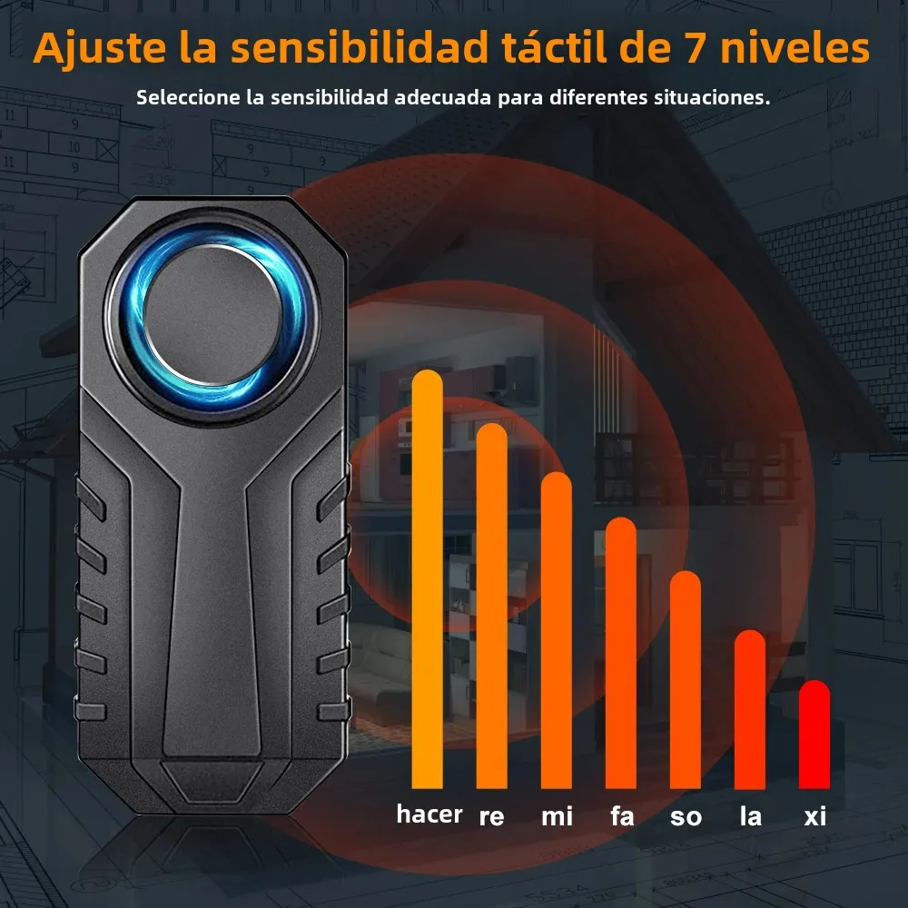 Sectyme- bocina de alarma para bicicleta, inalámbrica, resistente al agua, antirrobo, Control remoto, alarma de vibración para bicicleta, motocicleta, Scooter Eléctrico