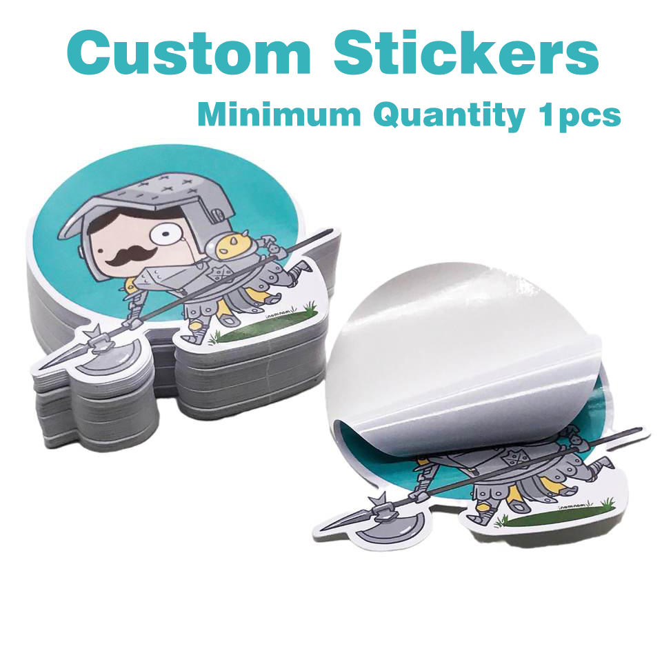 Etiquetas adhesivas personalizadas con logotipo, texto con nombre, vinilo transparente holográfico resistente al agua, personalizado para embalaje, teléfono y coche