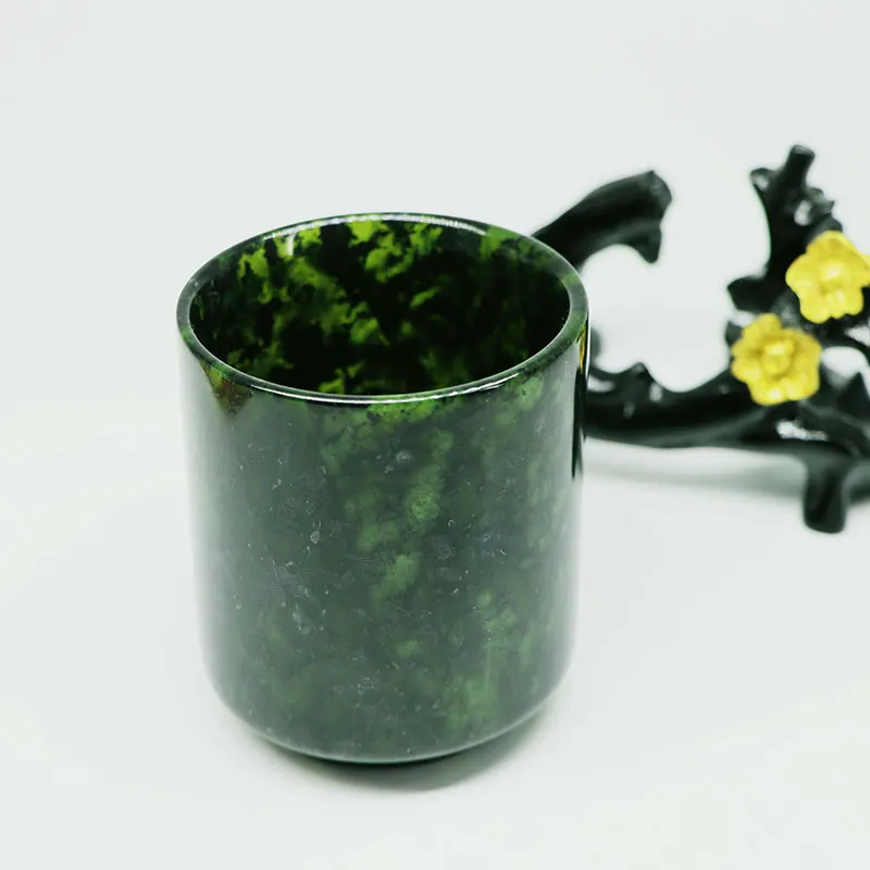 Medicina natural rei pedra copo de água xícara de chá conjunto para beber chá mineral rei da medicina jade presente doméstico