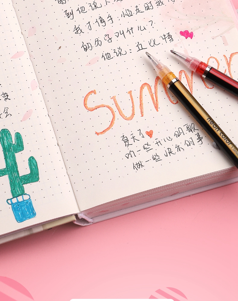 12/24Pcs Metallic Glitter Colors Gel Pens & Pen Refills For School Office Adult Coloring Book Journals Drawing Art Markers