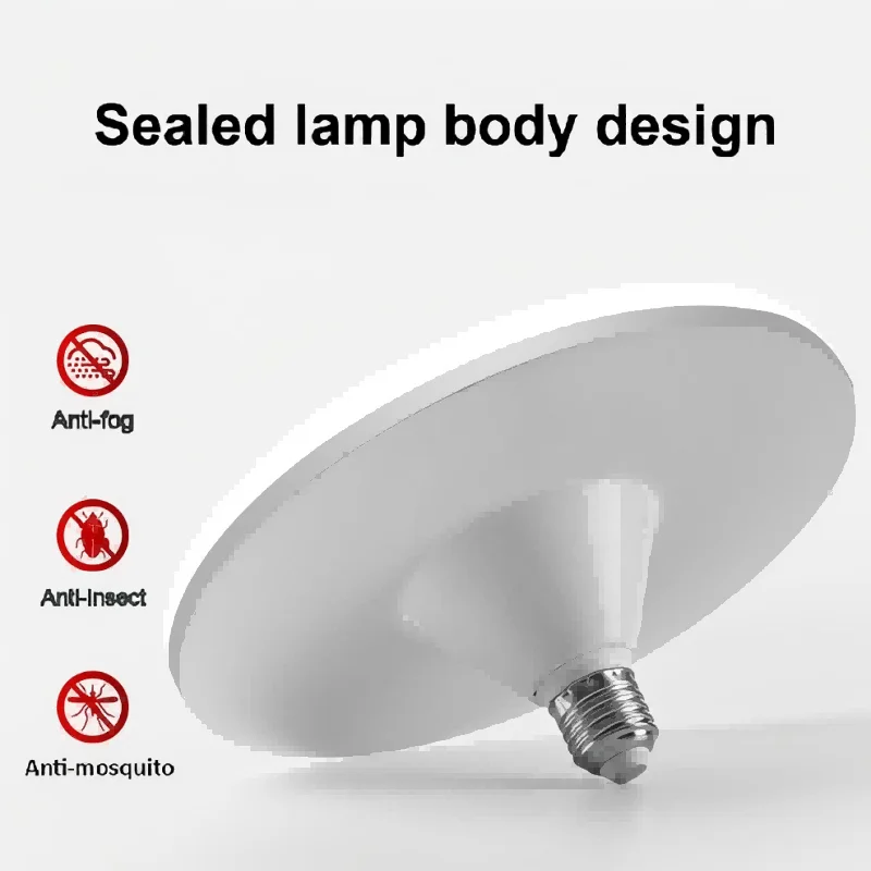 Bombilla LED de 15W, Base E27, 220V, ahorro de energía, luz de techo interior para el hogar, 6500K, blanco frío para iluminación de garaje