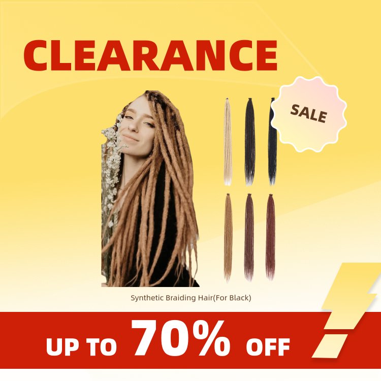 Clearance_Synthetic Dreadlock Extensions 10 Wurzel/Packung Hippie Single Ended Dreads Ombre Loc Extensions 24 Zoll Reggae Style Croch