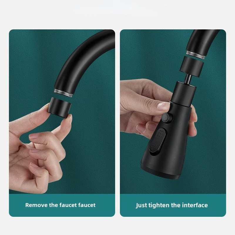 Pulverizador de grifo extraíble 3 en 1, cocina a prueba de fugas, grifo de fregadero Ajustable de 360 grados, cabezal de pulverización de repuesto para lavabo de baño de alta calidad