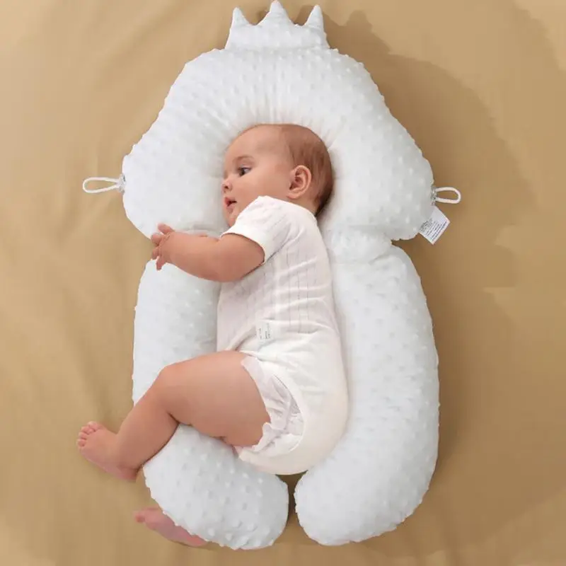 Newborn Pillow For Babies Sleeping Support Pillow Fall Prevention Double Sided Breathable Comfort Soft Cotton Soothing supplies