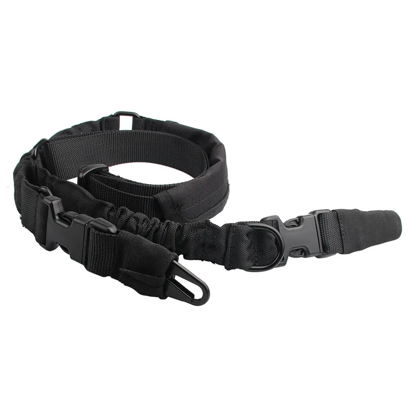 2 จุดด้านข้างหัวเข็มขัด Swiftlink เบาะ Bungee RIFLE SLING Strip Kiss อุปกรณ์ยุทธวิธี