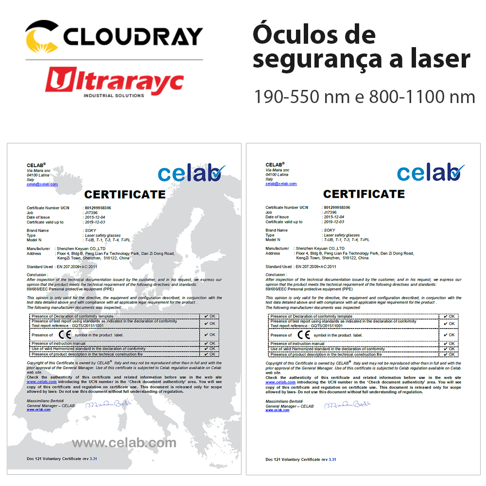 Ultrarayc 355 & 532nm óculos de laser tamanho médio tipo b óculos de proteção escudo proteção para uv & verde laser óculos de segurança