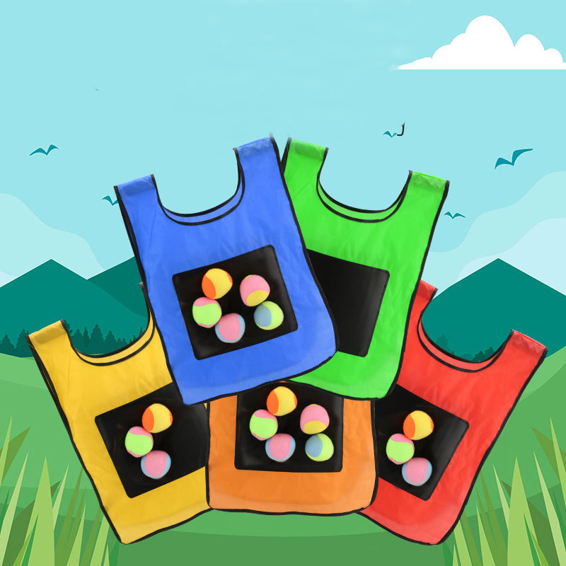 Mới Thể Thao Ngoài Trời Game Đạo Cụ Dính Chắc Bóng Áo Ném Đồ Chơi Ném Vòng Mục Tiêu Trò Chơi Với Bóng Hình Cho Thể Thao Trẻ Em đồ Chơi