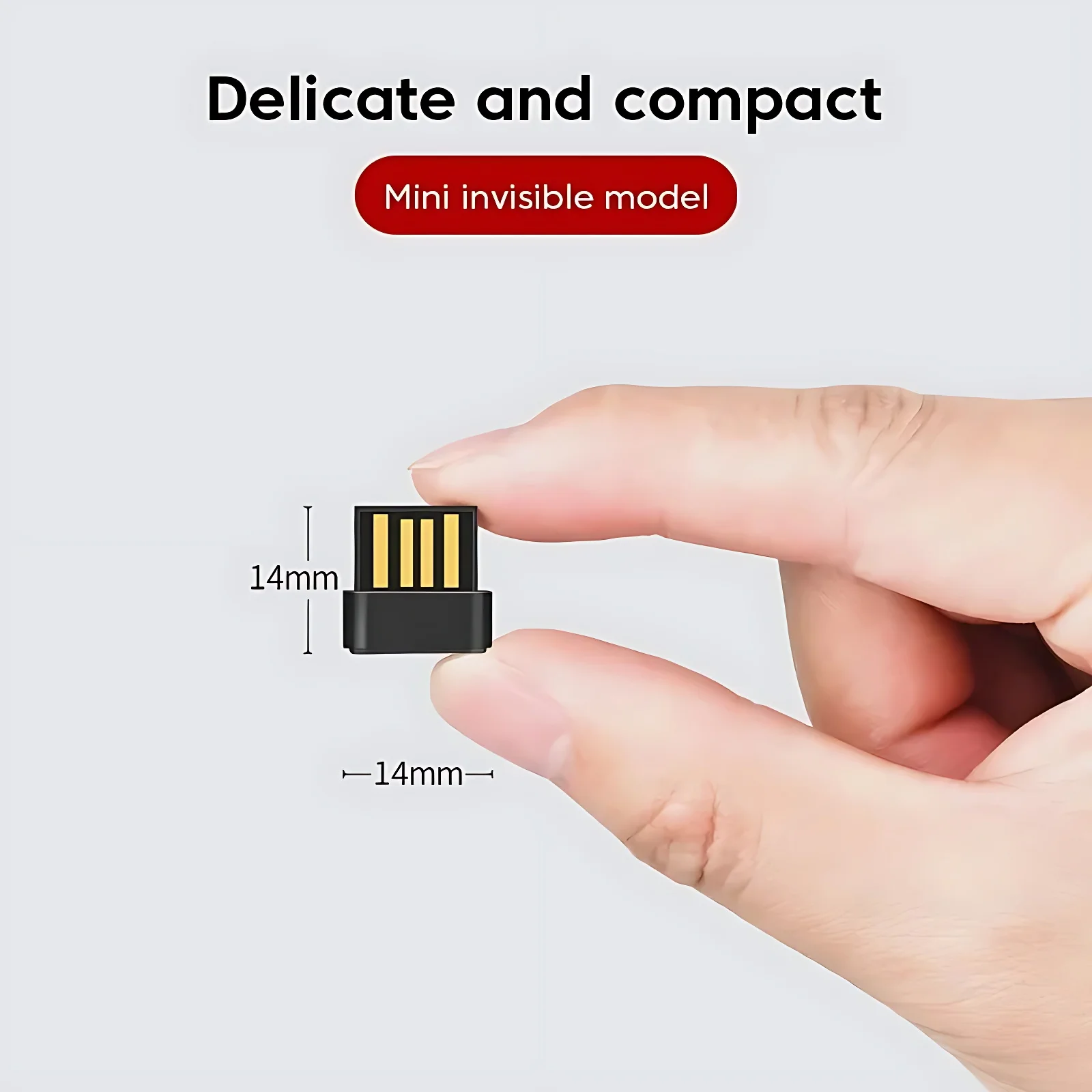 USB Bluetooth 5.4 Transmitter Wireless Adapter Compatible with Win 11/10/8.1 Laptop for Wireless Mouse Keyboard Bluetooth headse