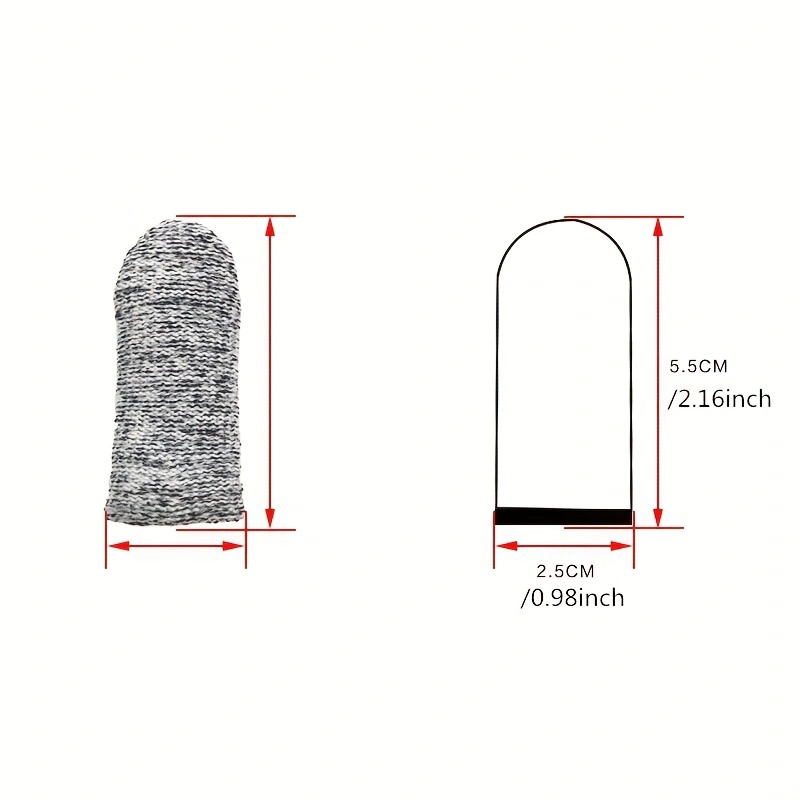 10 ชิ้น Anti - Cut Finger Cover Finger Protector ความแข็งแรงสูงความปลอดภัยยืดหยุ่น Anti Cut ปลายนิ้วถุงมือครัวเครื่องมือ