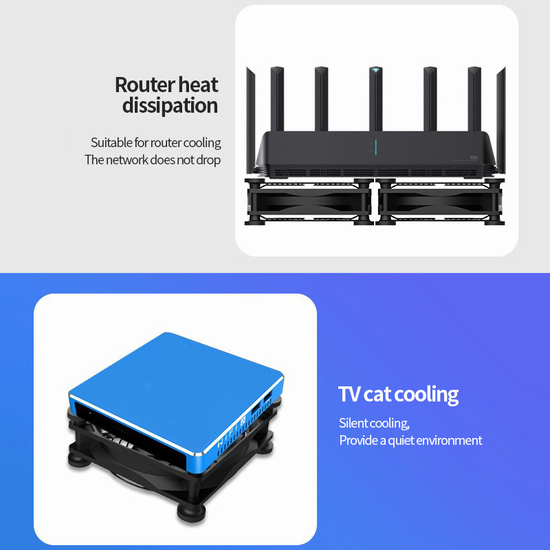 Teucer USB-betriebener Computer-PC-Gehäuselüfter, 120 mm, 5 V, leiser Gehäusekühler für Router, TV, Katzenkühlung, Schrauben, Schutznetz, 8/12/14 cm