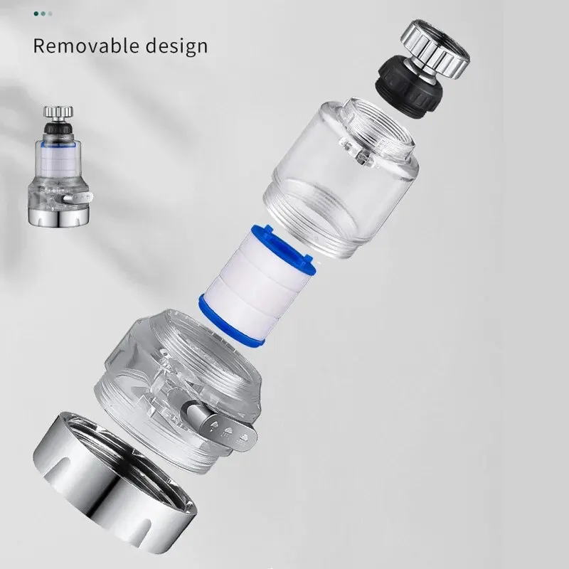 バオケモ360回転浄水器フィルタータップユニバーサルキッチン用浴室シャワー家庭用フィルターPPコットン高密度