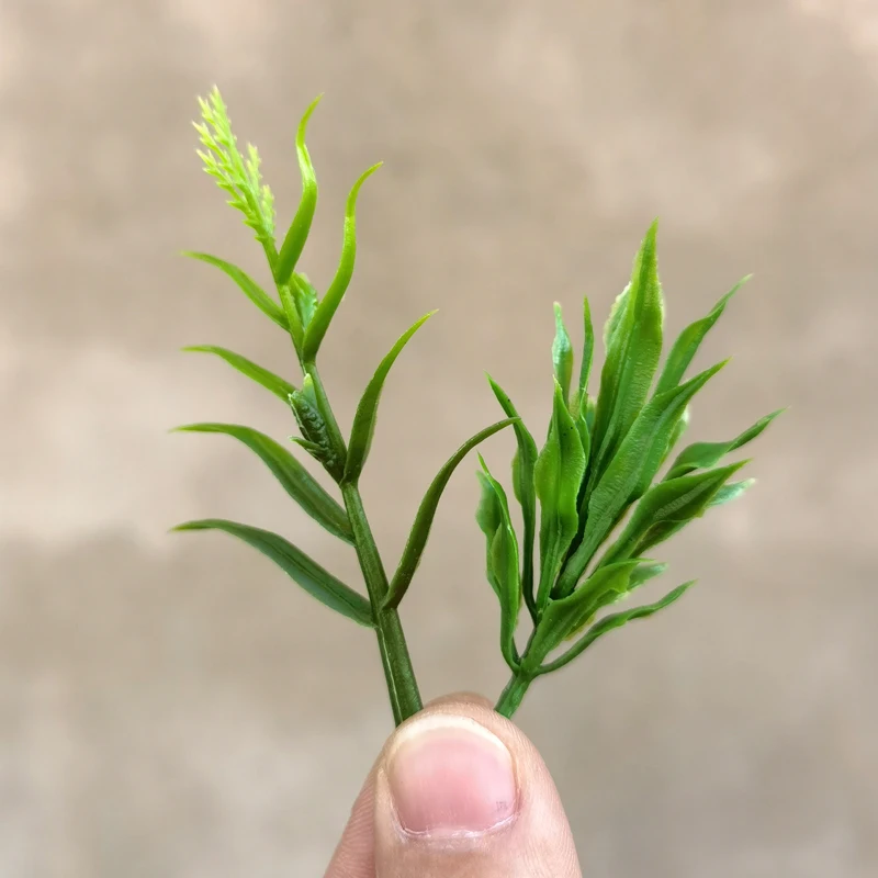 10 ชิ้น Miniature จําลองข้าวโพดต้นกล้าข้าวโพดฟาง micro ภูมิทัศน์ตกแต่งพืชสีเขียวรุ่น scale รถไฟรถไฟรูปแบบ