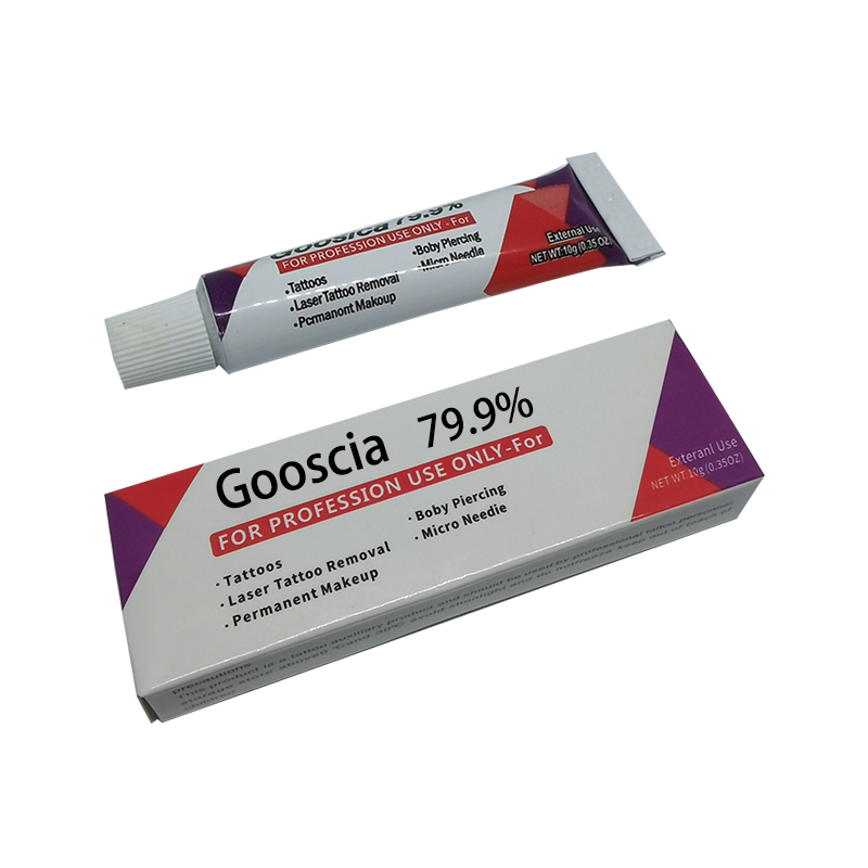79,9% Goosica Tattoo Cream перед перманентным макияжем, микроблейдинг, пирсинг бровей, губ, 10 г