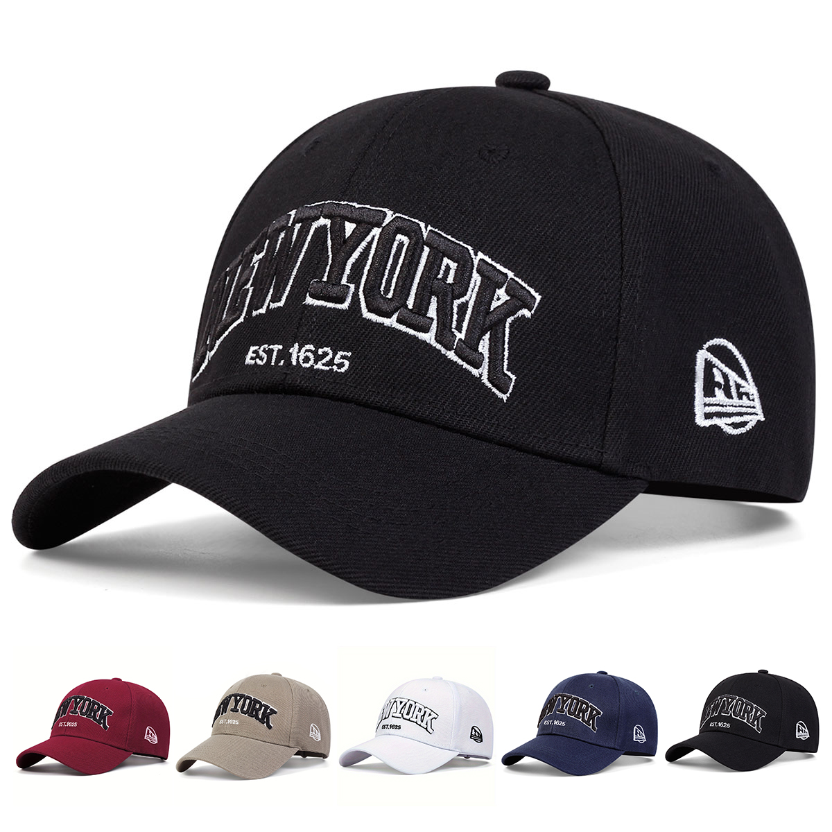 NewYork Letter Embroidery Baseball Caps Spring and Autumn Outdoor Adjustable Casual Hats Sunscreen Hat