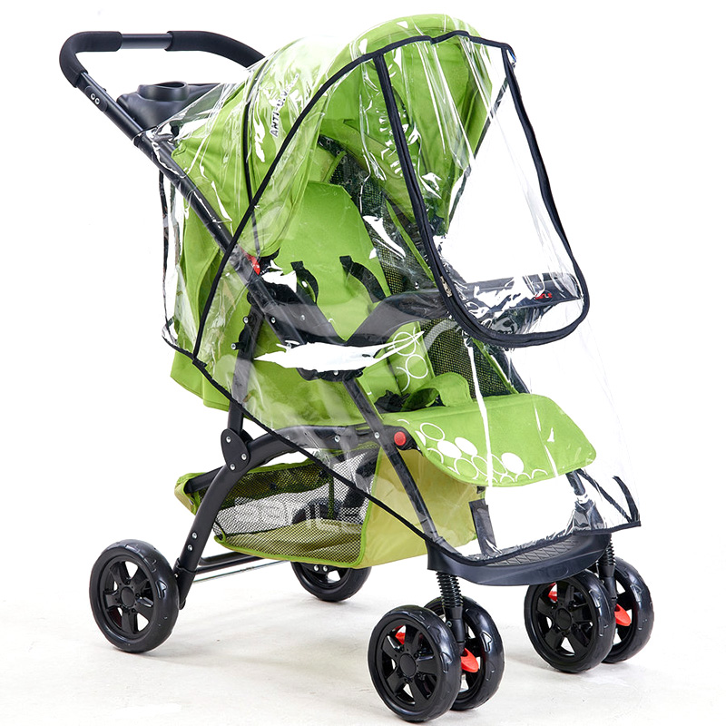 Capa de chuva para carrinho de bebê, à prova de vento, capa de chuva para carrinho de bebê, acessórios para carrinho de bebê