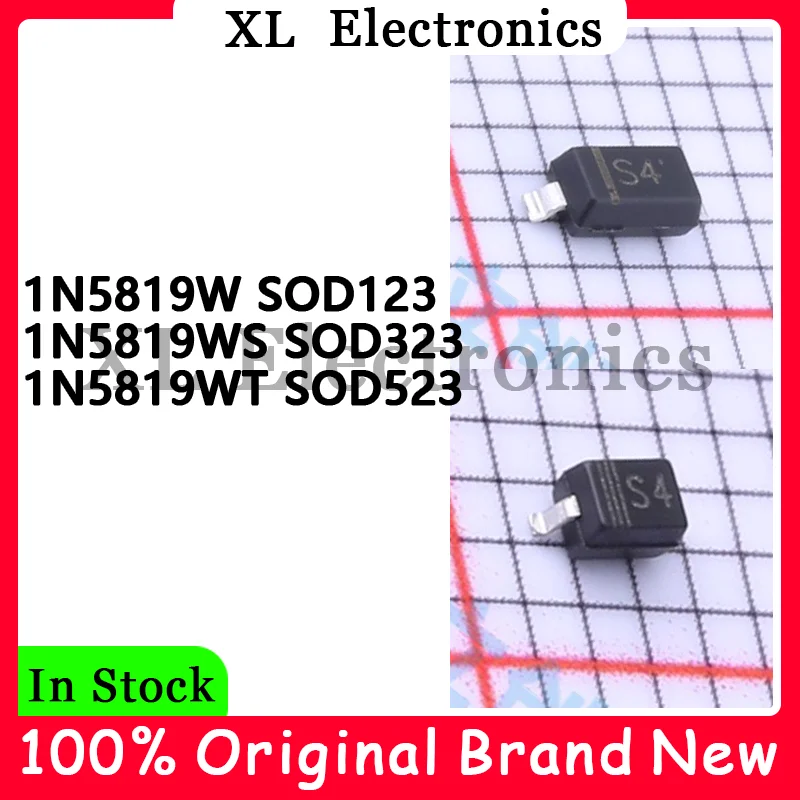 100 Uds 1N5819W SOD123 1N5819WS SOD323 1N5819WT SOD523 nuevo Original