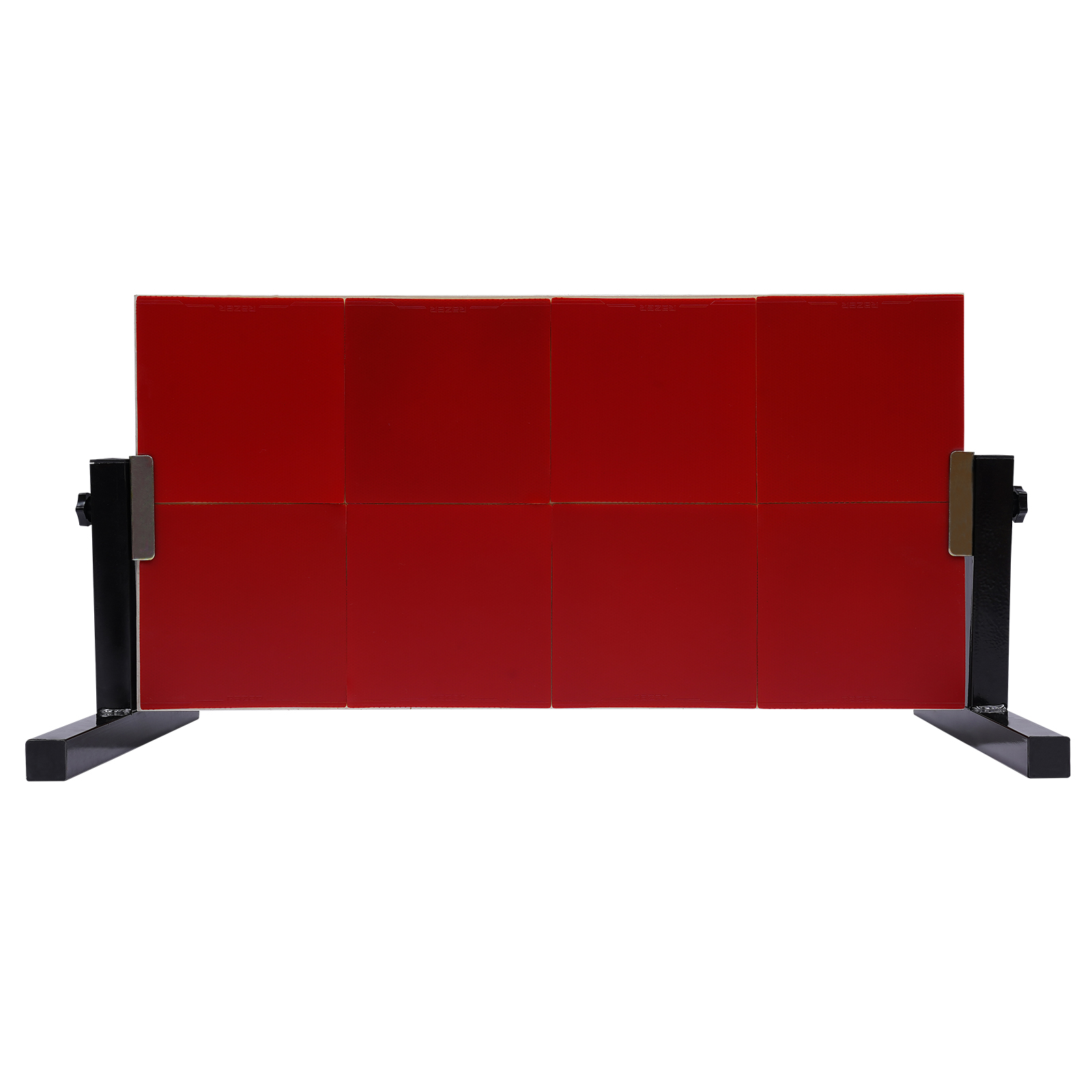 Table Tennis Rebound Board Rebounder with 8 Red Rubbers, Self Training Equipment Easy to Install
