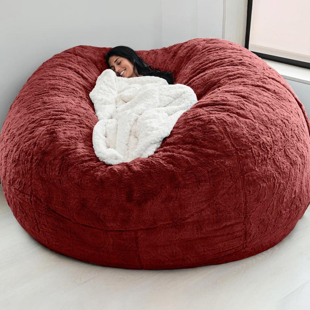 Anti-desvanecimento Indoor Oversized Dust-Proof Sofá Capa, Saco De Feijão Flexível, Tampa Da Cadeira Útil