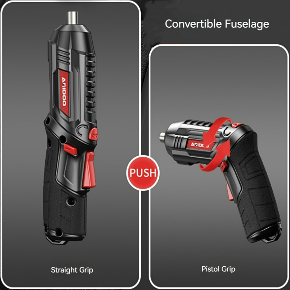 Jeu de tournevis électriques pliables sans fil, kit de perceuse aste, mini perceuses domestiques, 4.2V, 6nm, 1300mAh, 250