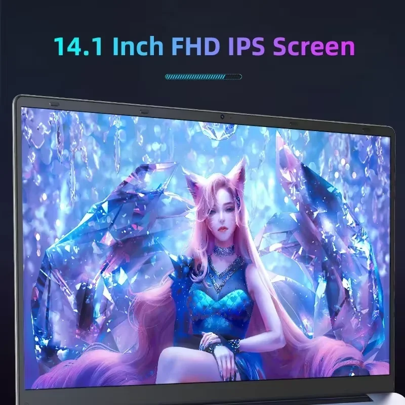 Nuovo laptop ultra sottile 14.1 "16GB RAM 2TB SSD Intel N3700 Notebook Gamer 1920*1080 Display Office Study Computer PC Windows 11 Pro