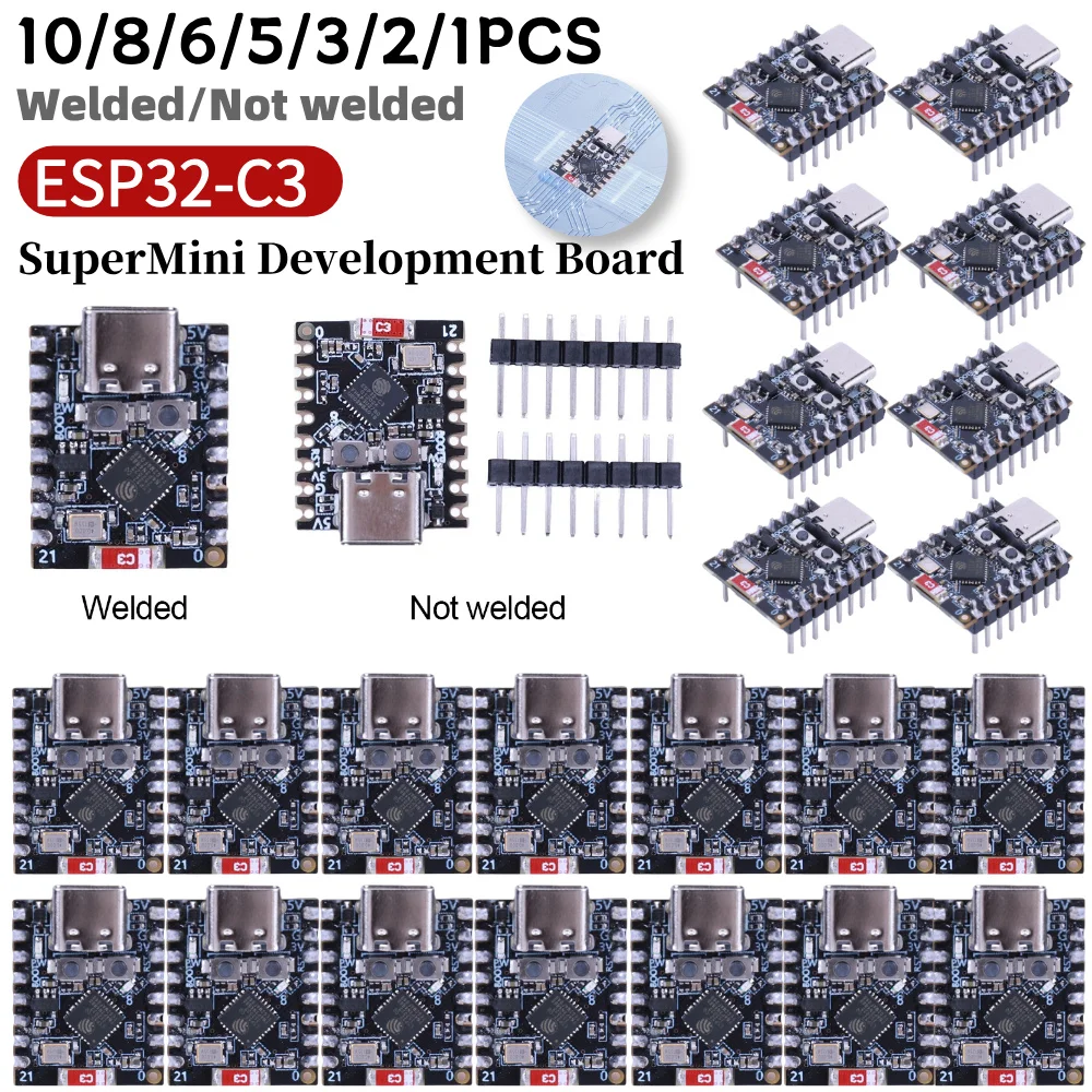 Scheda di sviluppo ESP32-C3 ESP32 C3 SuperMini WiFi Scheda di sviluppo scheda compatibile Bluetooth Scheda NORE compatibile per Arduin