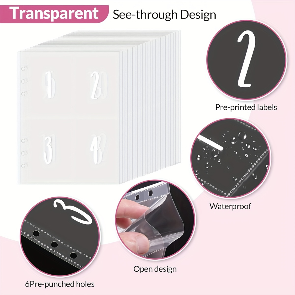 100 Envelopes Money Saving Challenge Budget Binder Password Lock Money Saver For Cash Cost Expense Organizer Notebook Binder