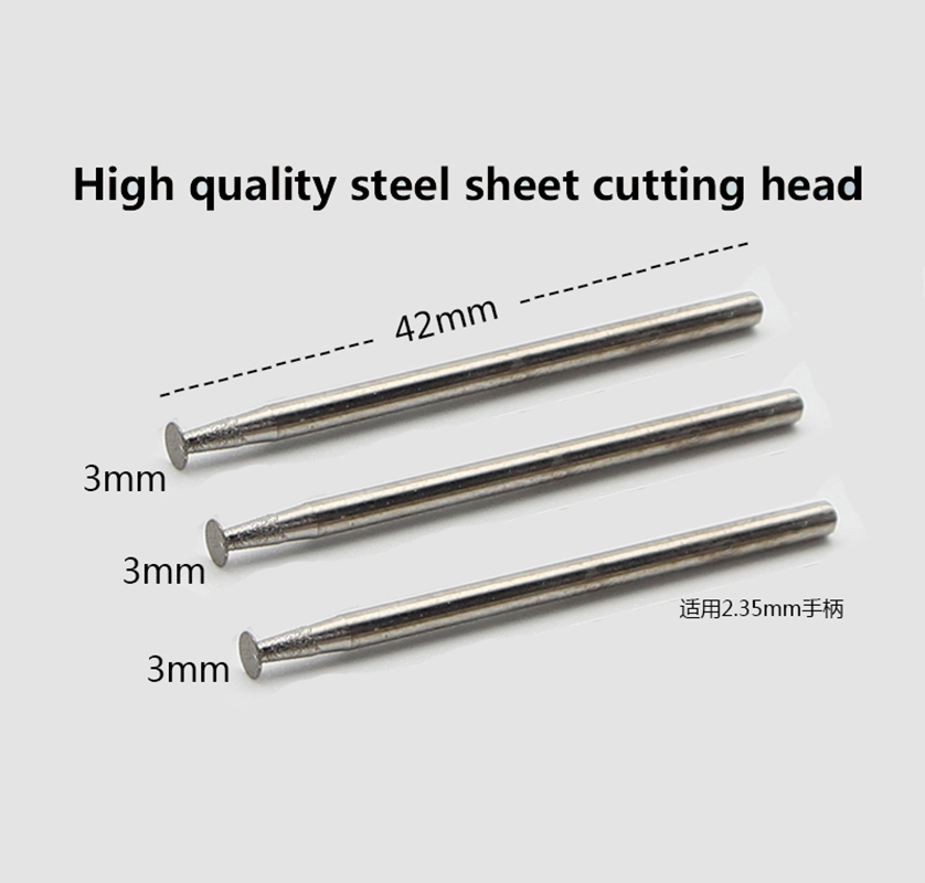 3PCS/Set Emery grinding head Tip 1mm/2mm/3mm/4mm/5mm Cutting Drill bit for 2.35mm Polishing pen Screw cutting IC chip grinding