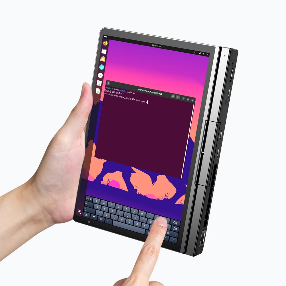 GPD Pocket 4 RAM 16GB 32GB 1TB 2TB SSD ฮาร์ดดิสก์ Windows 11 บ้านแล็ปท็อปโน้ตบุ๊ค Mini PC แบบพกพาหน้าจอสัมผัส