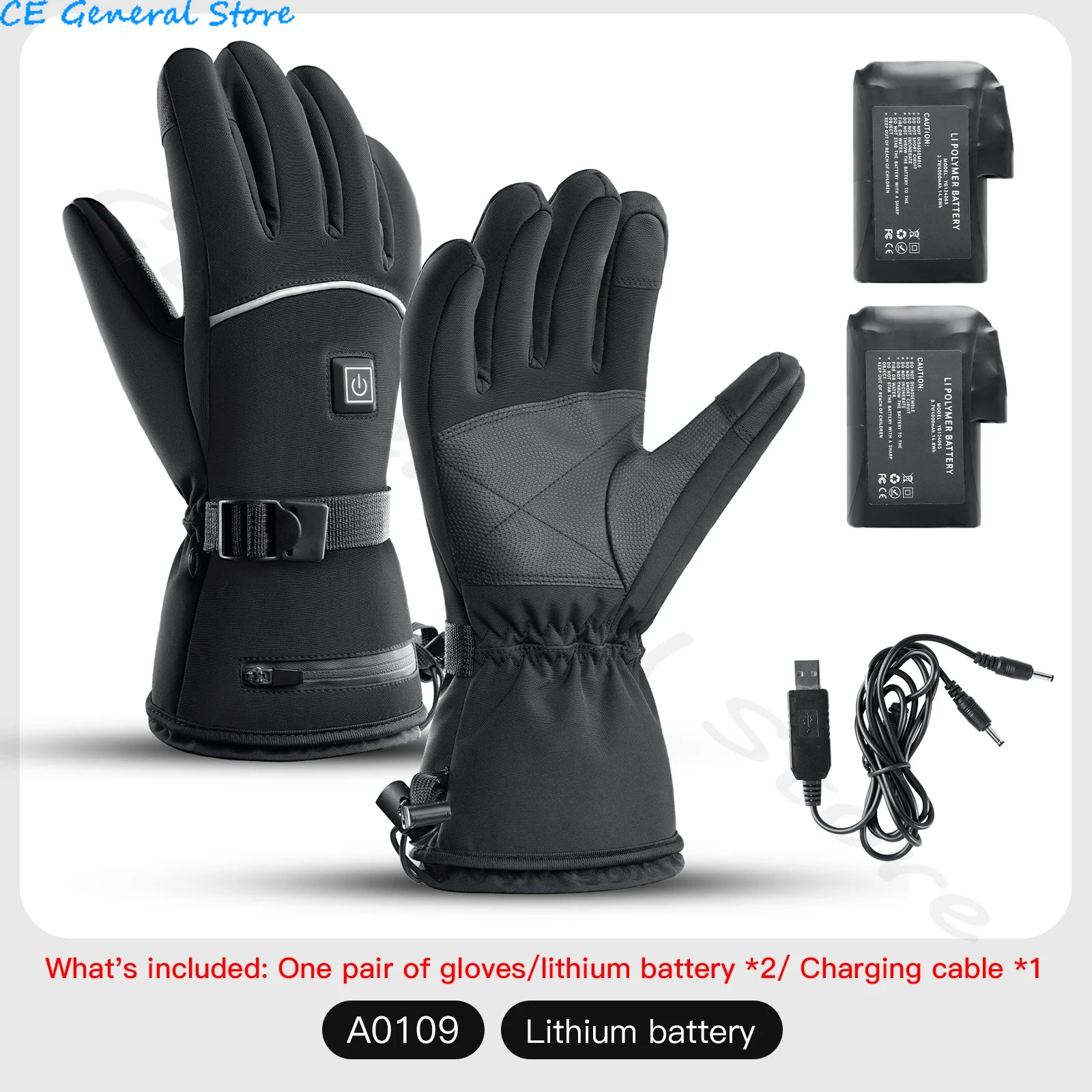 USB recarregável elétrica aquecida luvas para homens e mulheres, impermeável, touchscreen, térmica, motocicleta, moto, esqui