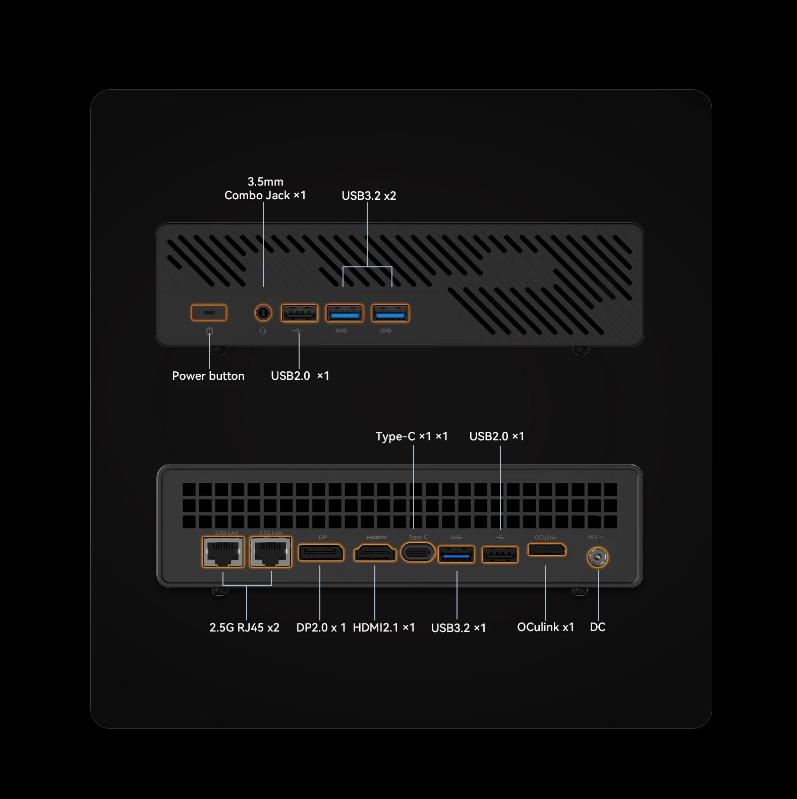 MINISFORUM MS-A1 Mini-PC AMD Ryzen 9 9950X 7 9700X 4*NVMe 2*2,5G LAN 2*DDR5 Windows 11 Oculink Gaming Computer Workstation WiFi6