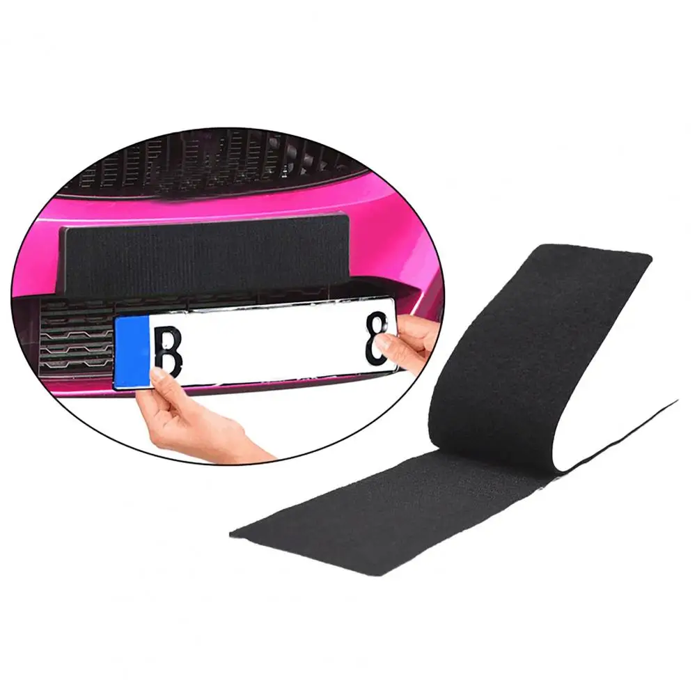 4 unids/set soporte para matrícula sin marco único soporte para matrícula adhesivo de poliéster inofensivo soporte para matrícula duradero